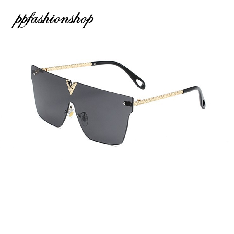 

Metal Ladies Goggles Sunglasses Men Square Frame Touring Sun Glasses Fashion Letter Printing Designer Eyewear 2022 ppfashionshop