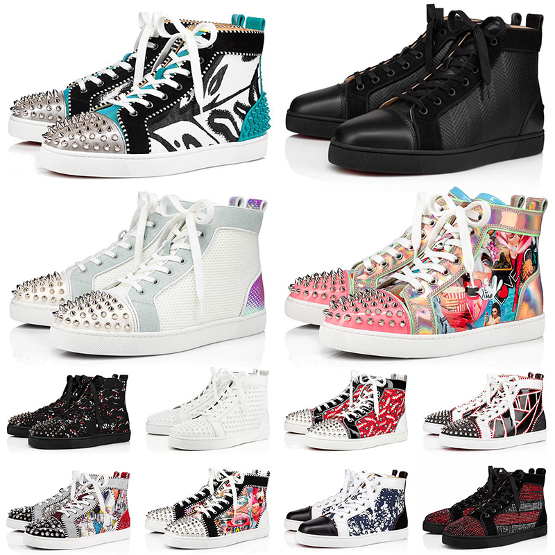 

with box 2021 red bottoms shoes for mens womens size 5-13 designer platform flat casual shoe fashion luxurys loafers trainers sneakers EUR 47, 12