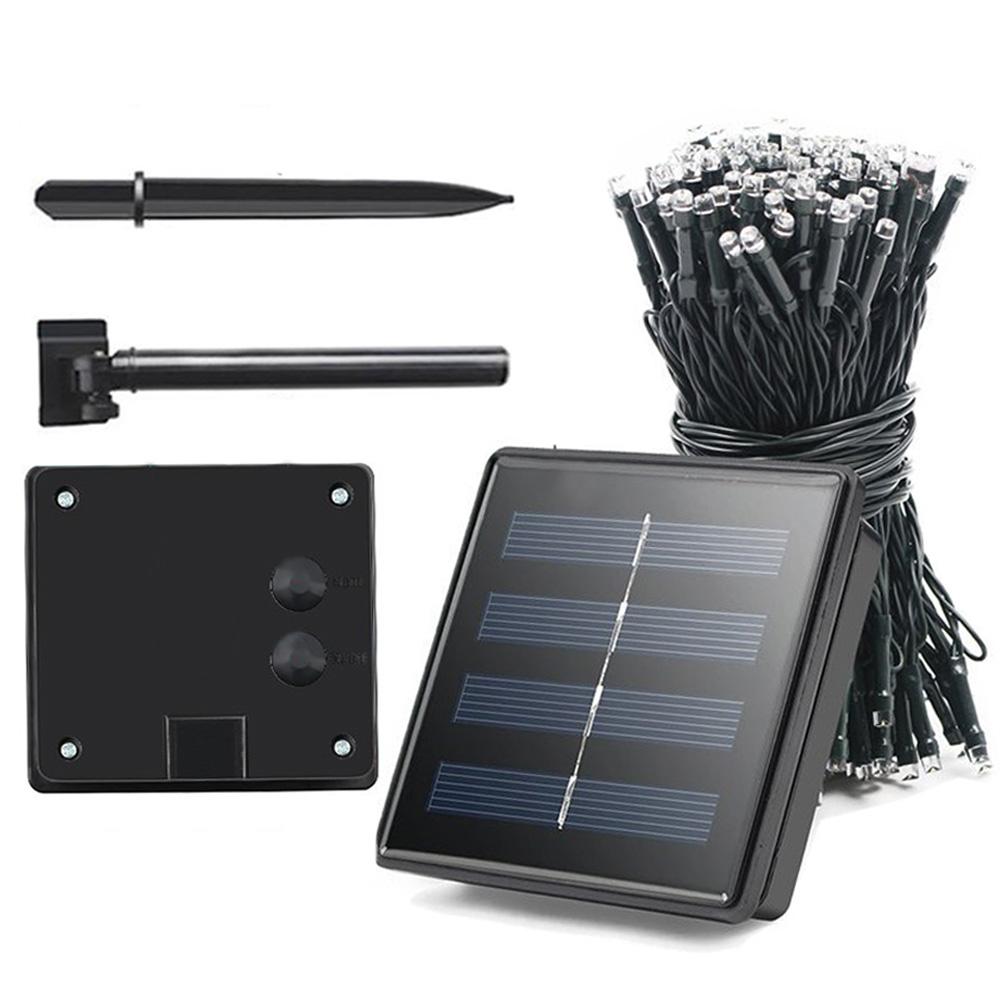 

2021 Solar Garden Lights 12M 100LED String Lights Christmas Tree Lighting Waterproof Patio String Lights Solar Garland Garden Light