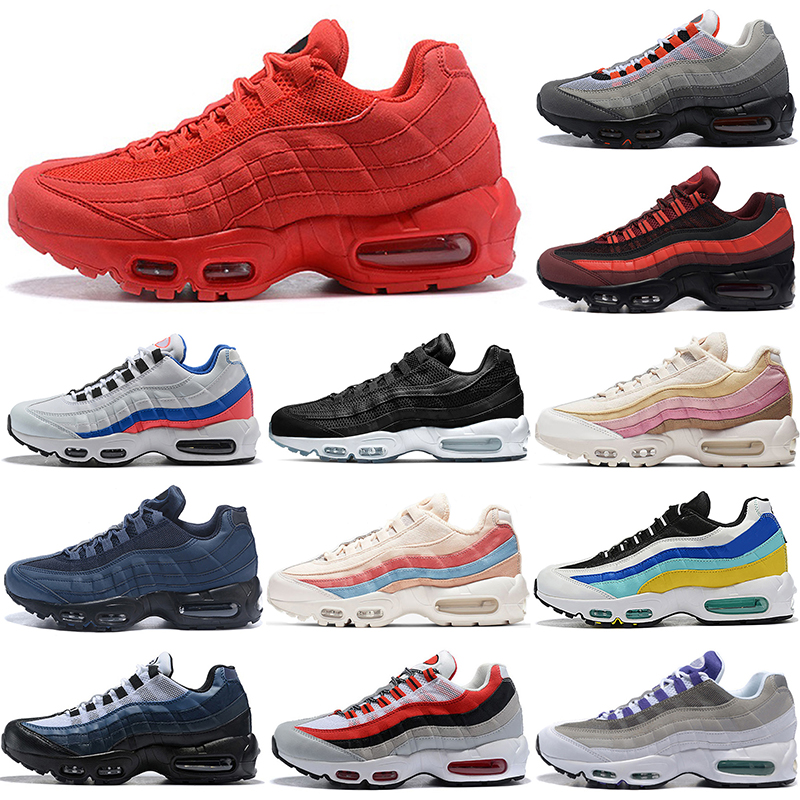 Nouvelle vente en gros 95 Chaussures de course Hommes Femmes Triple Noir Blanc Ying Yang Retour Futur Alien Cherry Blossom Worldwide Sports de pl