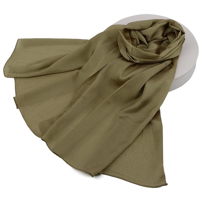 

Scarves Nice Plain Polyester Chiffon Hijab For Women Muslim
