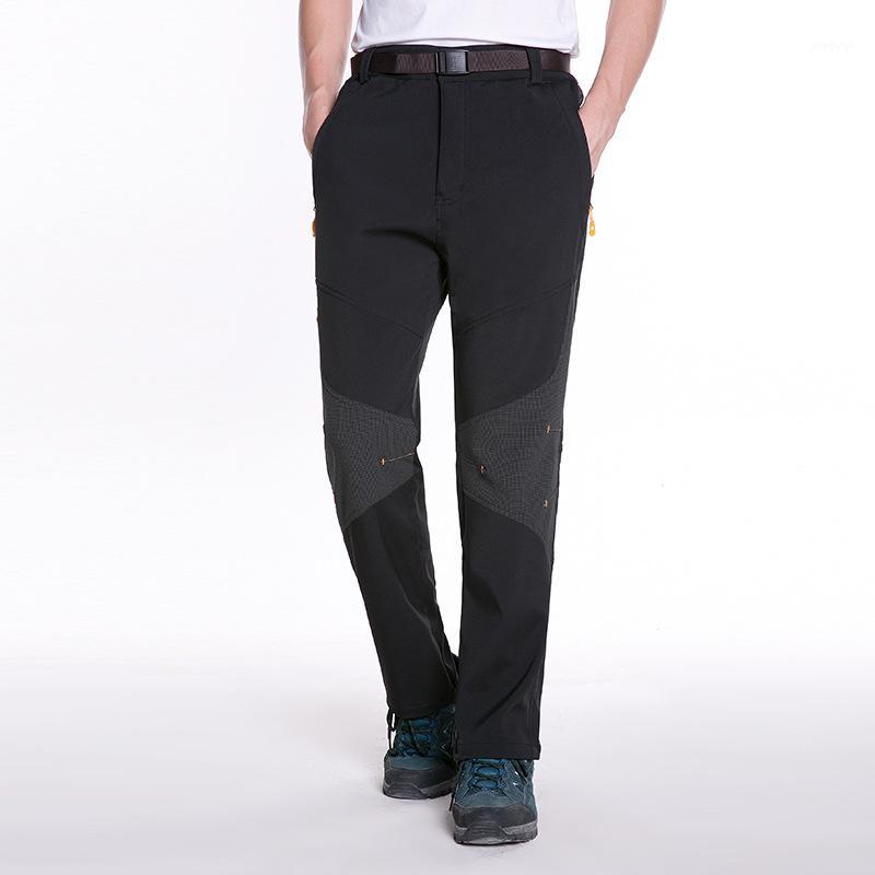 

Outdoor Jackets&Hoodies Autumn And Winter Trousers Men Women-Large Size Fleece Thick Warm Mountain Climbing Soft Pants Couples Waterproof Sk, Men dark gray