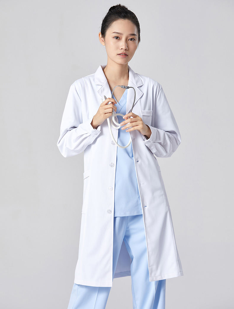 

YL005 Miss lab WOMEN'S Coat grey's anatomy healthcare Medical hospital Patient supplies protective Apparel Men's Technology Chemical laboratory pharmacy clinic, Ladies slim