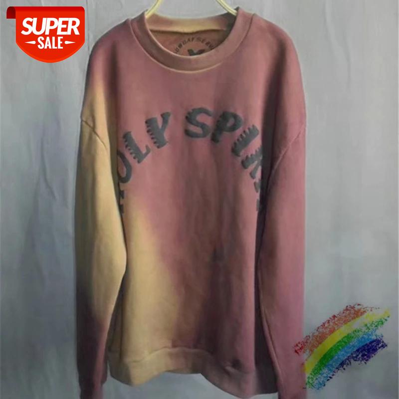 

3D Foam Print Sunday Service Holy Spirit CPFM.XYZ Sweatshirts Crewneck Women Men Hoodies High Quality Kanye West Hoodie #7e4P, Black