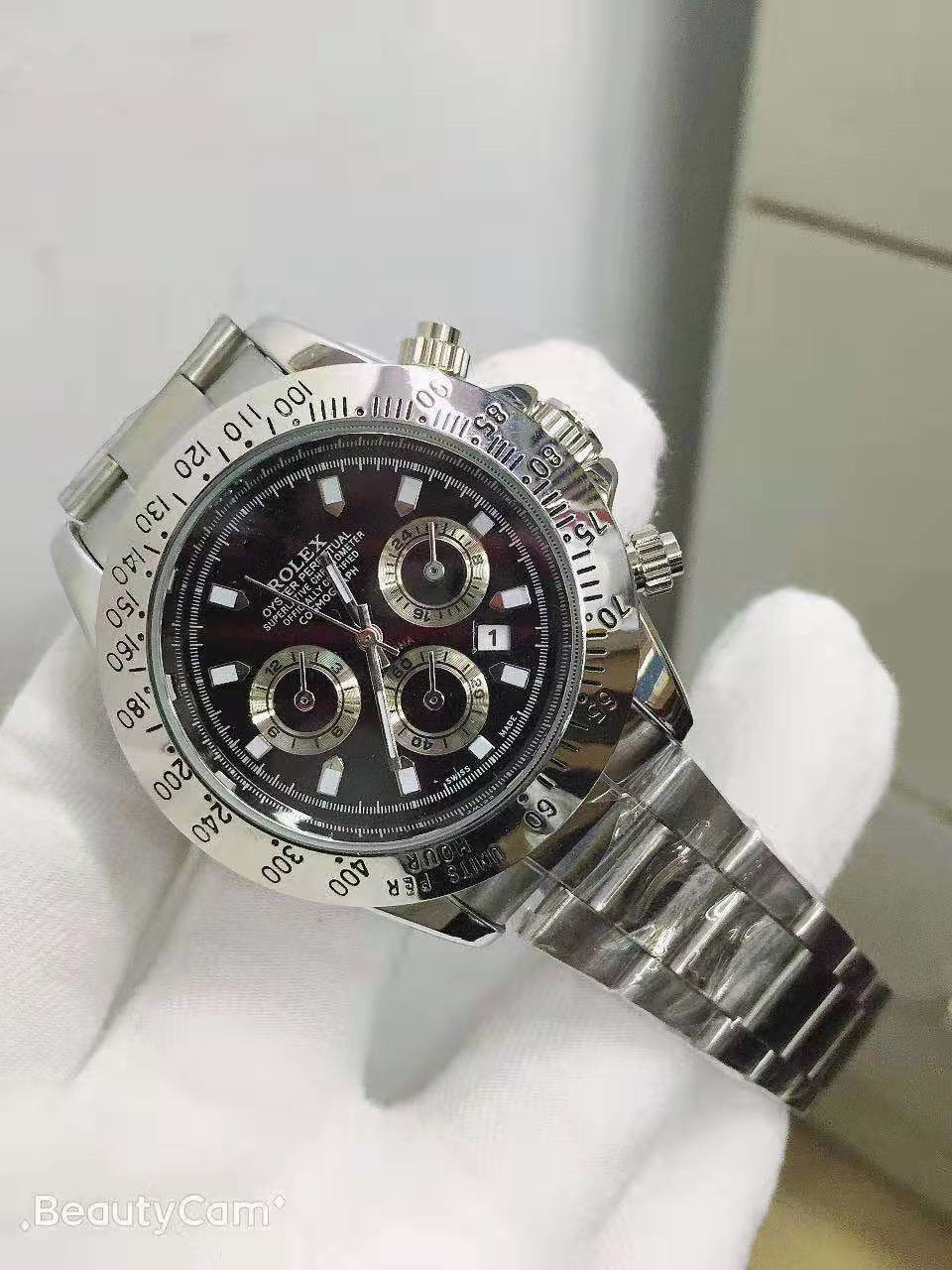 

New men's high quality stainless steel 3 eyes calendar business casual waterproof quartz watch student gift watch wholesale, Customize