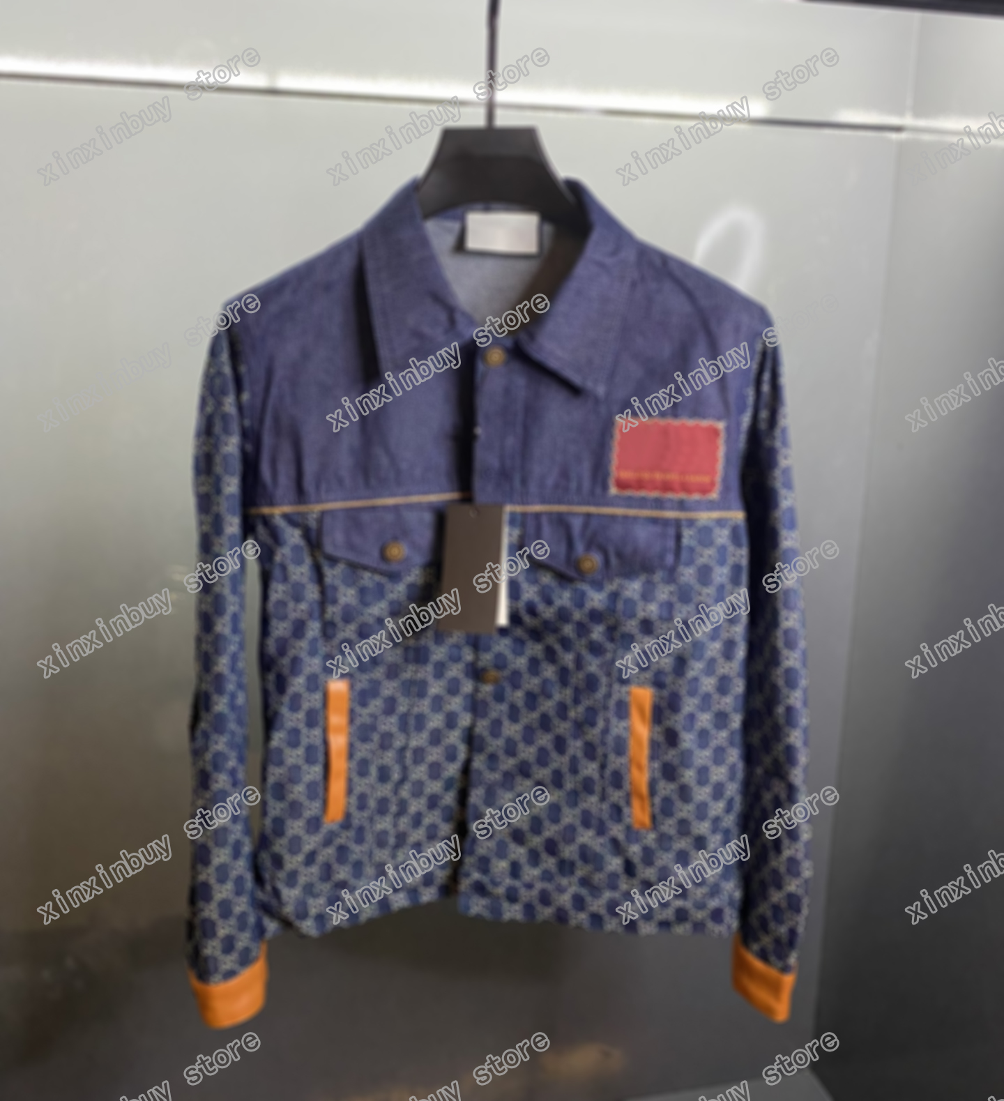 

21ss Designers Mens Womens Jackets Jacquard denim jacket Man Paris Fashion T-shirt Tees Street Short Sleeve luxurys Tshirts white black blue 05, Multi
