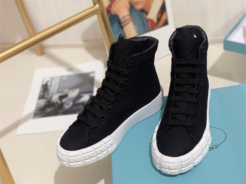 

brand Luxury designer Fashion Women Shoes Leather Lace Up Platform Oversized Sole Confortable White Casual Shoe size35-41, Choose the color