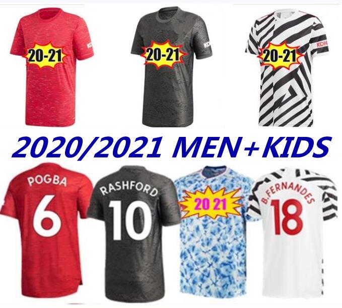 

2021 CAVANI UNITED soccer jersey GREENWOOD POGBA RASHFORD ALEX MANCHESTER TELLES home 20 21 Sport football shirt adult men + kids kit, Black;yellow