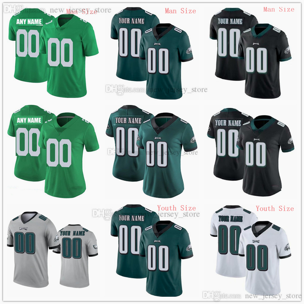 

Custom PhiladelphiaFootballJersey Jersey 2022 Mens Women Youth Kids Jerseys Message any number name on the order Size S-4XL, Women size s-xxl