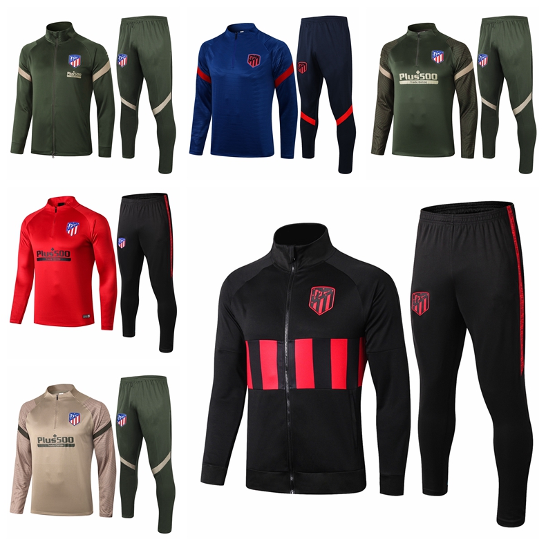 

21/22 Survetement Jacket Training suit Soccer tracksuits Madrid JOAO FELIX SUAREZ KOKE Football Tracksuit Maillots de Foot Atletico Chandal Suits T21