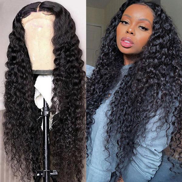 

Ishow 30 32 34 36 38 40inch Human Hair Wigs Yaki Straight Kinky Curly Water Loose Deep Body Lace Front Wigs for Women All Ages Natural Color, Brazilian hair