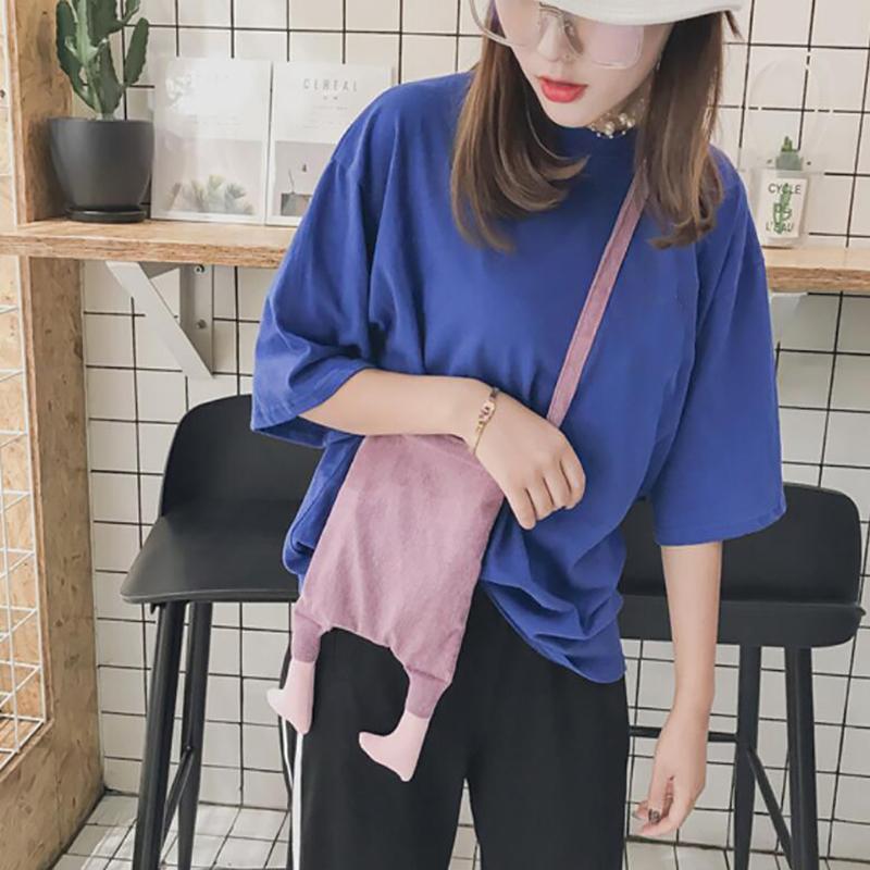 

Cute Design Bag Corduroy Hit Color Foot Women Bags Handbags Purses Female 2021 Ladies Sling Casual Shoulder Crossbody Bags, Purple