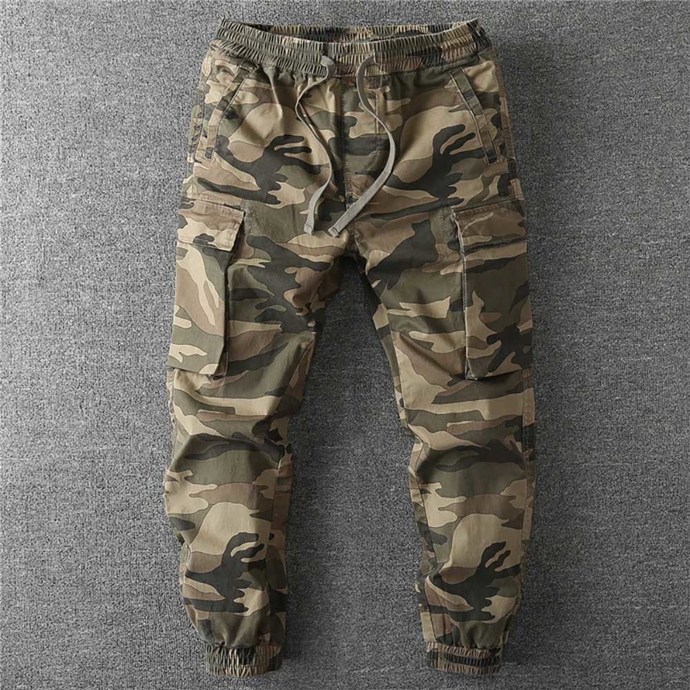 

2021 New Mode Camouflage Cargo of Men... Casual Military-style Hallways... Loose Pants Hare Clothes. 220j, Green layer