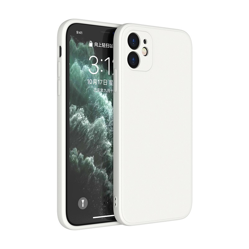 

Suitable for Apple 13 mobile phone case iPhone12Pro Rubik's Cube liquid silicone 11 soft protective cover Max all-inclusive lens, White