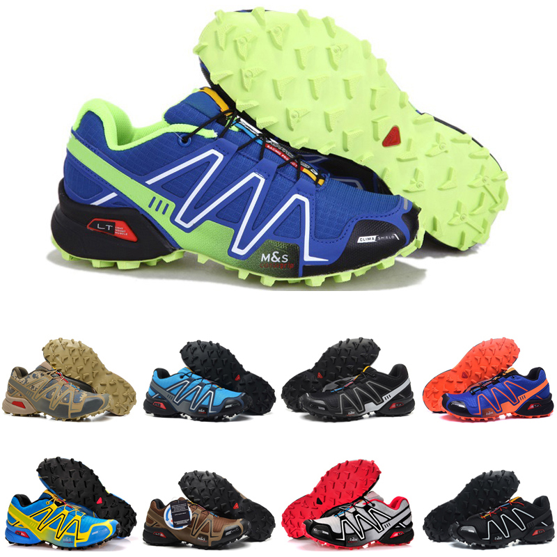 

discount speed cross 3 outdoor mens running shoes SpeedCross runner Jogging III Black Green Pink Grey #73 Men Trainers Sports Sneakers chaussures zapatos, Color #12