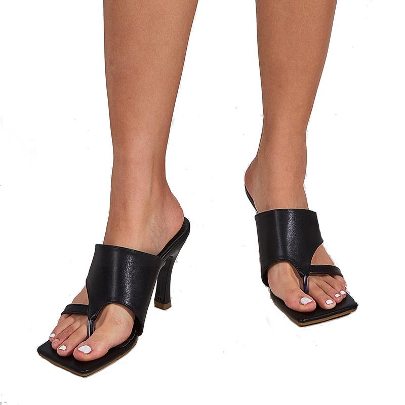 

White Shoes Women Medium Heels Elegant Slippers Summer Beach Sandals For Walking Ladies Designer Heels Slippers Sandale A Talon