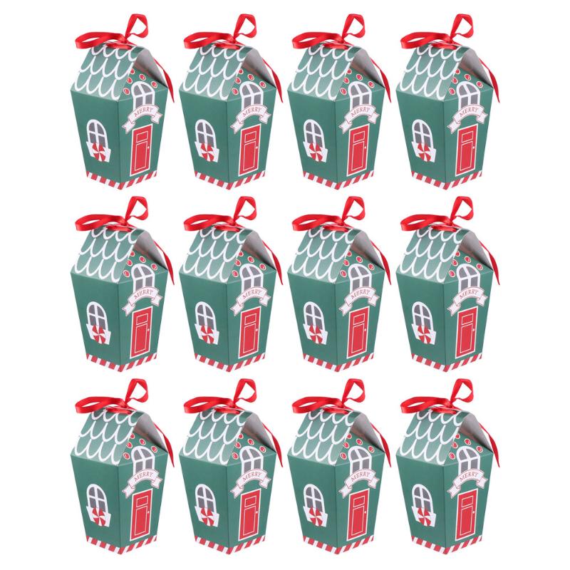 

Gift Wrap 20pcs Candy Sanck Favor Bag Xmas Packing Box Delicate Wrapping Containers