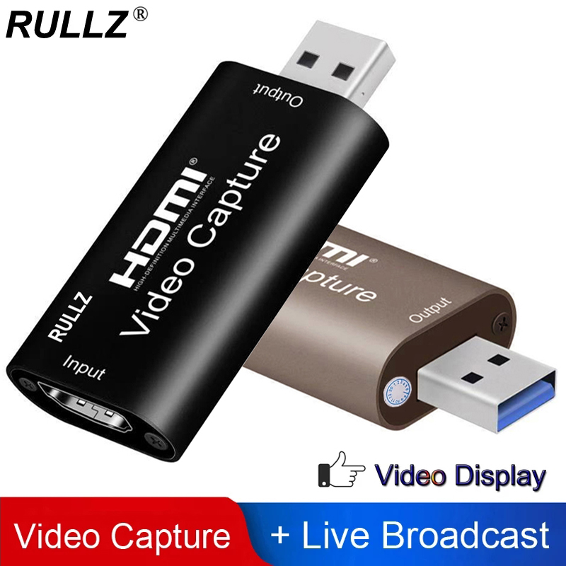 

4K Video Capture Card USB 3.0 2.0 HDMI Video Grabber Box for PS4 Game DVD Camcorder Camera Record placa de video Live Streaming