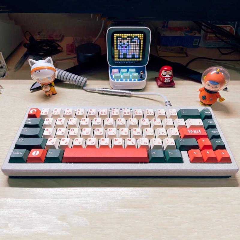 

Keyboard Mouse Combos GMK Monster Color Matching Height PBT KeyCap Small Full Set For MX Switch Mechanical