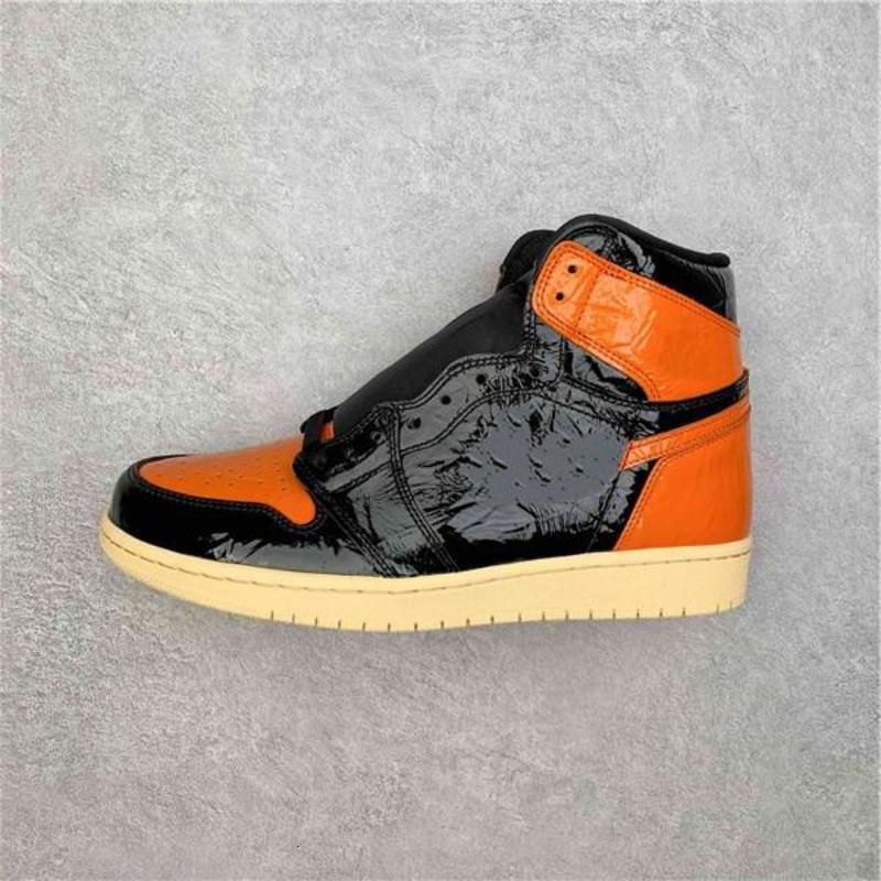 

High OG Shattered Backboard 3.0 Black Orange Toe Outdoor Shoes For Men Women Classic 1 Sports Sneakers 36-45, 02