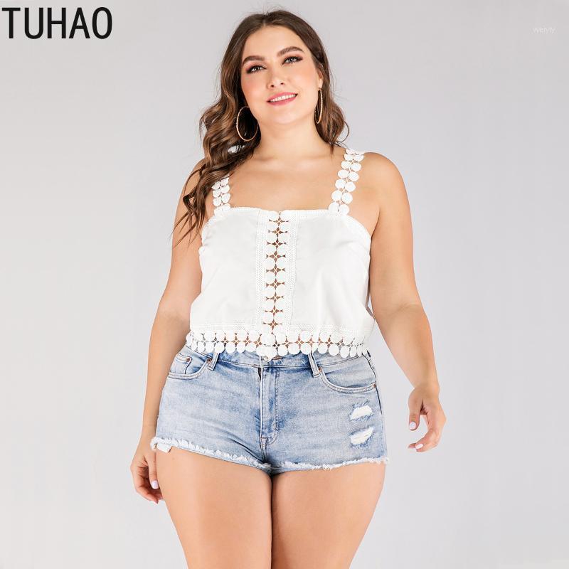 

Women's Blouses & Shirts TUHAO Blouse Top Plus Size 4xl 3xl Strapless Lace Casual Summer White Bohemian Beach Shirt Blusas Mujer De Moda WM6