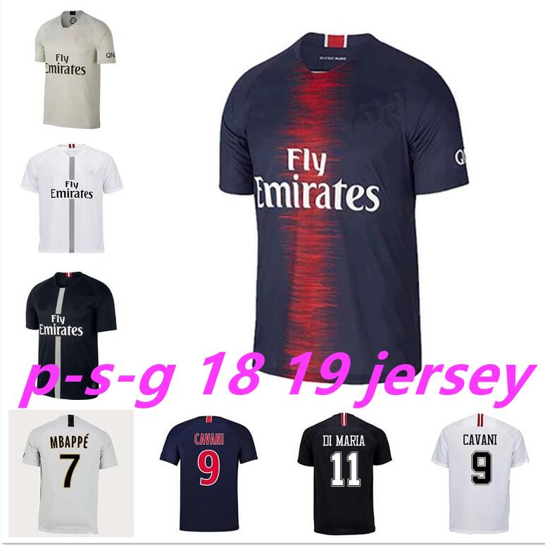 

MBAPPE 18 19 Mens Soccer Jerseys VERRATTI CAVANI MATUIDI Home Away Football Shirts DI MARIA T.SILVA DRAXLER Short Sleeves Maillots de Foot