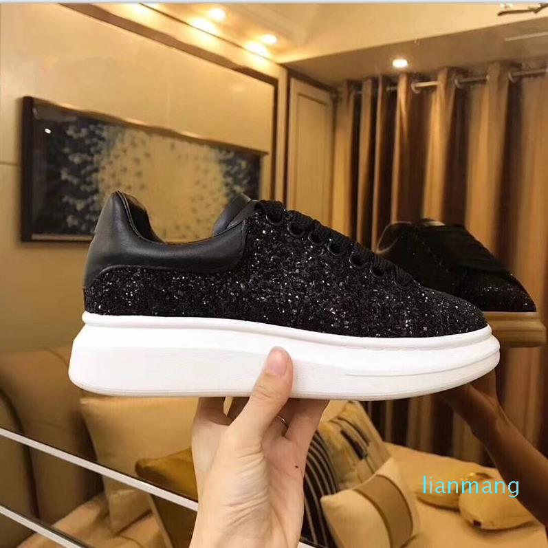 

2021 Top Quality Autumn And Winter Golden White Trend All-Match Board Shoes Leather Korean Casual Shoes Increased Thick-Soled Mens Womens
