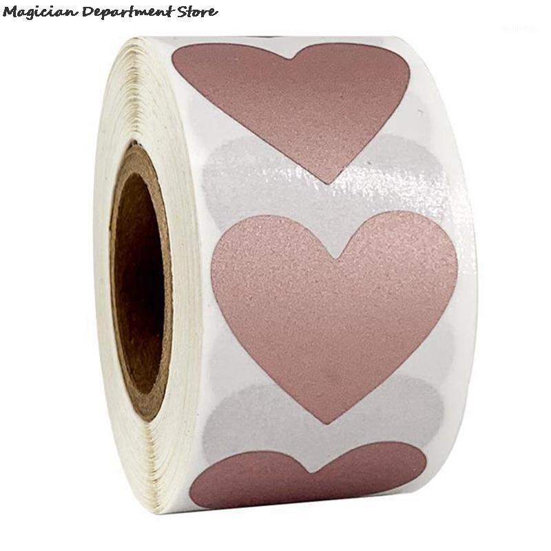 

Gift Wrap Scratchable Sticker Love Heart Used For Cake Wrapping, Hand Ledger DIY, Creative Decoration With 1 Roll