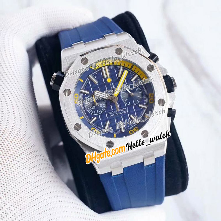 

Cheap New 42mm 26703ST.OO.A027CA.01 Automatic Mens Watch Blue Texture Dial Steel Case Blue Rubber Sport Watches No Chronogrpah Hello_Watch, Waterproof service