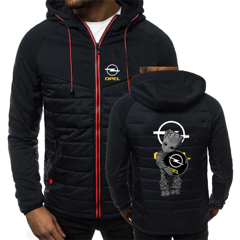 

Men's Hoodies & Sweatshirts 2021 Opel Logo Brand Mens Winter Fashion Solid Hooded Cotton Coat Casual Warm Clothes Overcoat Streetwear Jacket, Black