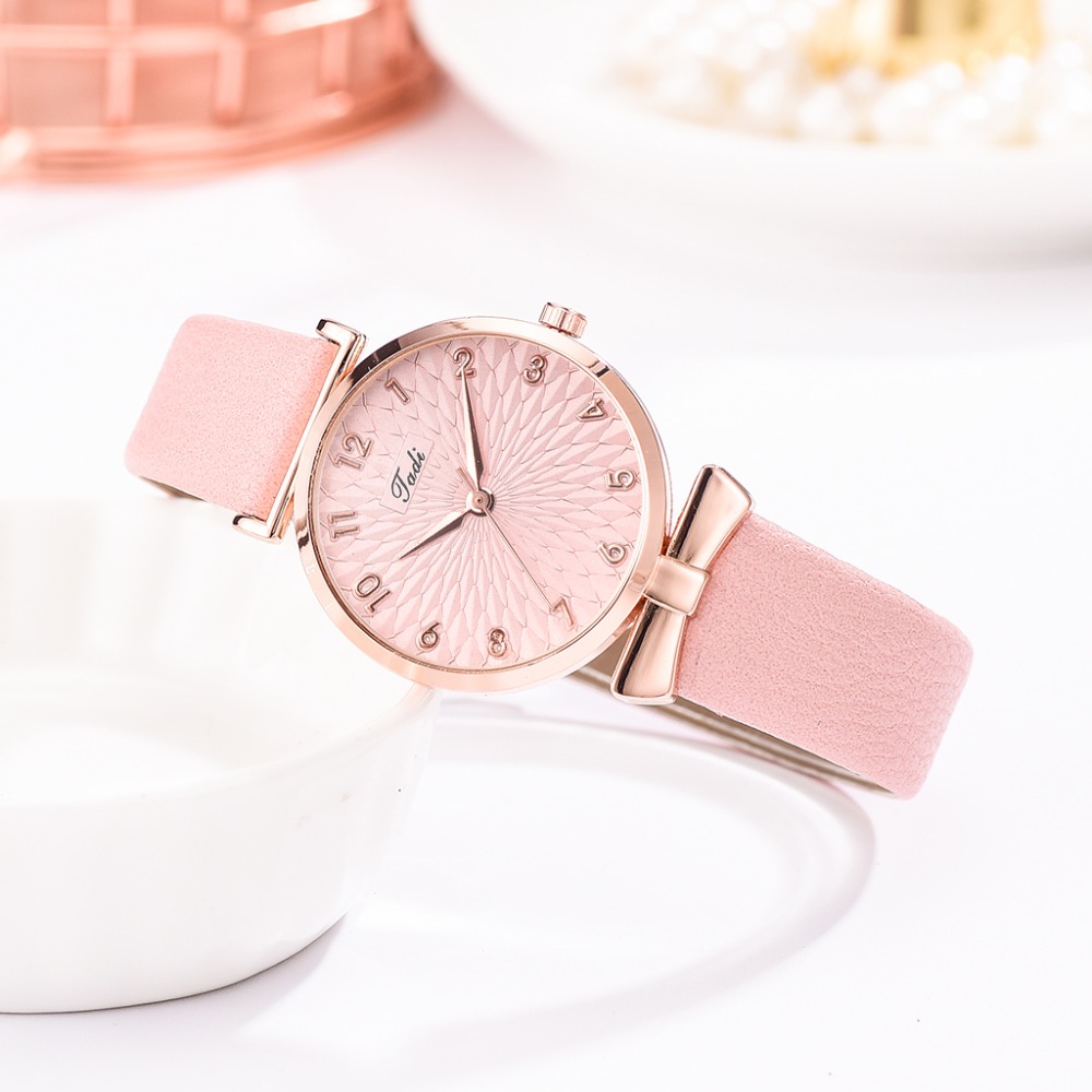 

Watch For Women Bracelet Flowers Ladies Timer Casual Colorful Leather Quartz Wristwatch Female Blossom Clock Gifts, Leave a message about color