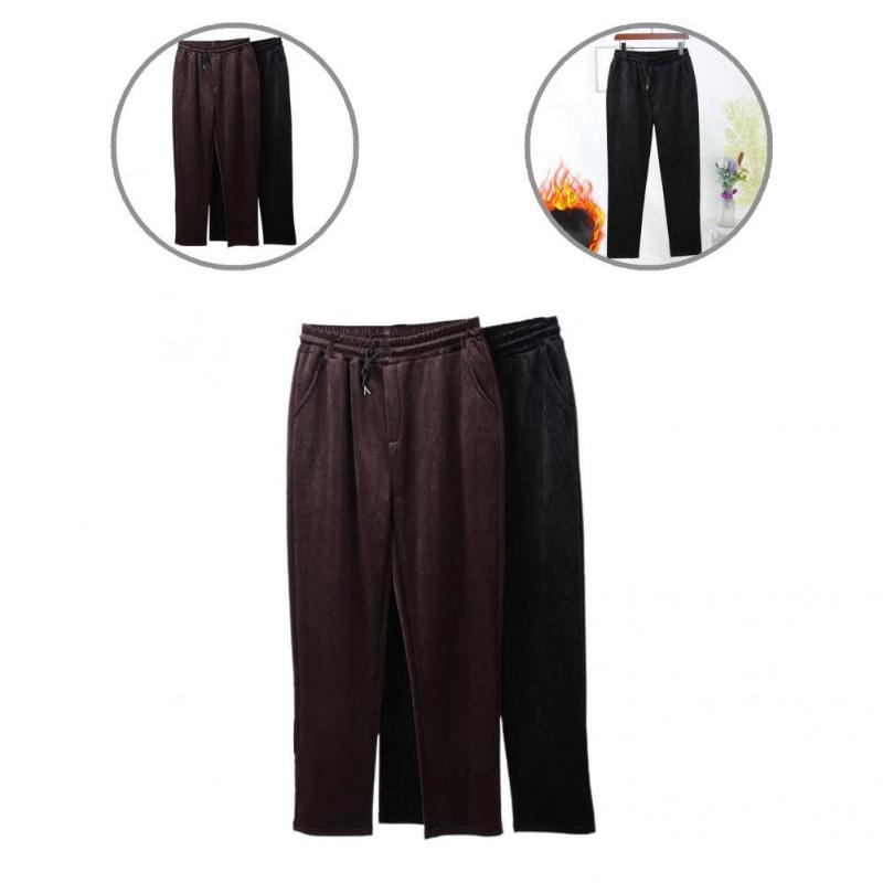 

Men's Pants Men Plus Size Great Highly Warm Casual Sweatpants, Black