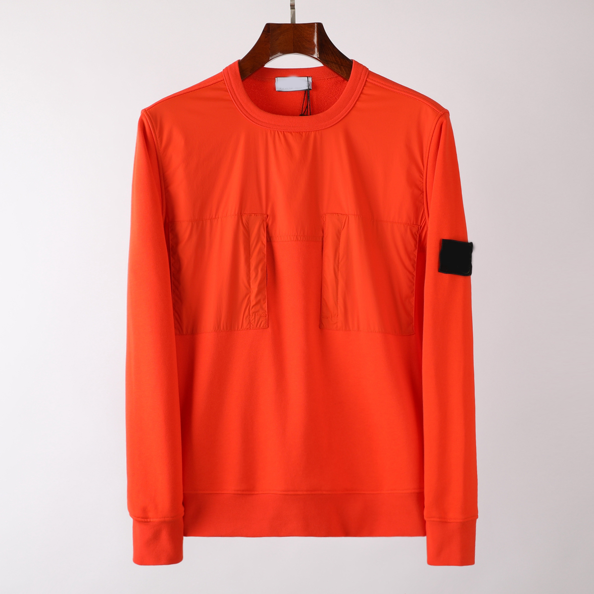

men's hoodies t oney is land sweatshirts patchwork sweatshirt three colors, Black