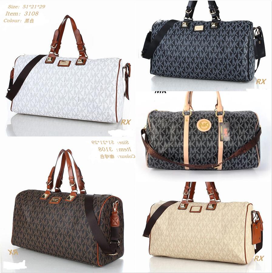 

MKMichaelKor Women Travels Bag Men Classic Gym Duffel Bags leather Luggage large handbag designer duffle handbags travel suitcase luggages 3108