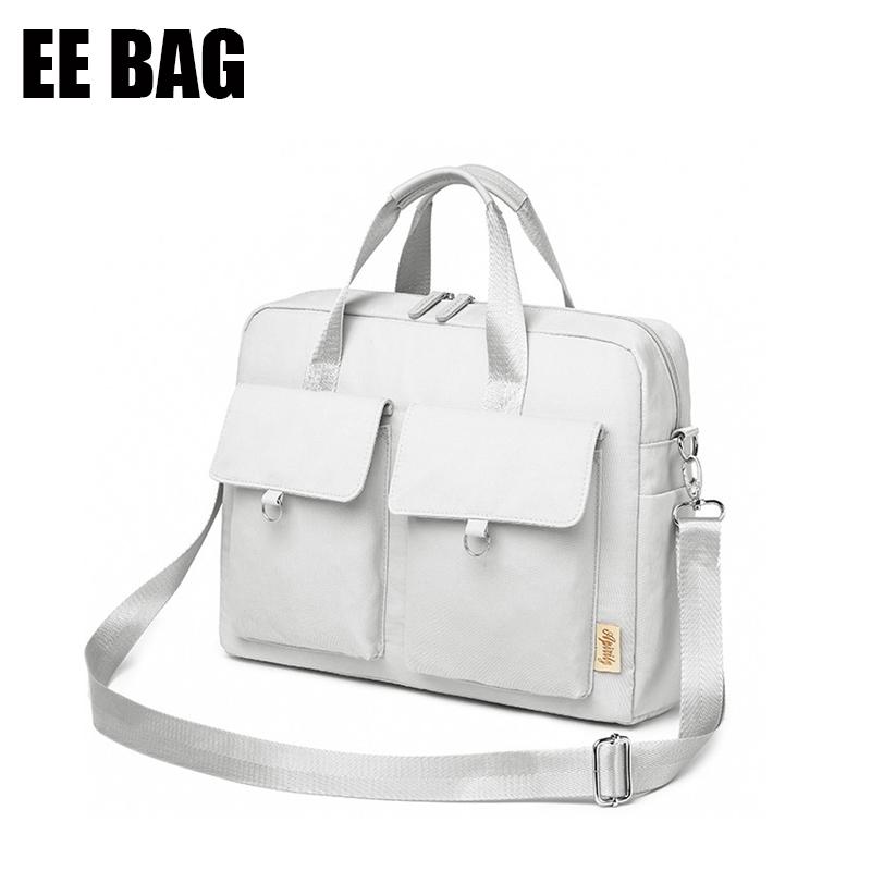

Laptop Bag 13.3 14 15.6 Inch Waterproof Briefcase for Macbook Air Pro Office Computer Shoulder Handbag Large Business Bags XA61C, 14in silver grayb