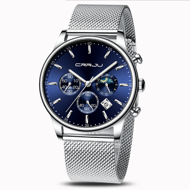 

CRRJU 2266 Quartz Mens Watch Hot Selling Casual Personality Gentlemens Watches Fashion Popular Student Wristwatches Wholesale, No send watch for shipping
