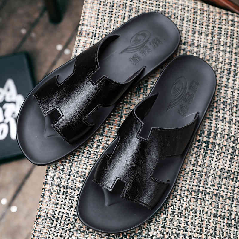 

sandals sandÃ¡lias masculinas 39 s de verÃ£o, chinelos para homens, fashion casual e alta qualida, 1mwv, Black