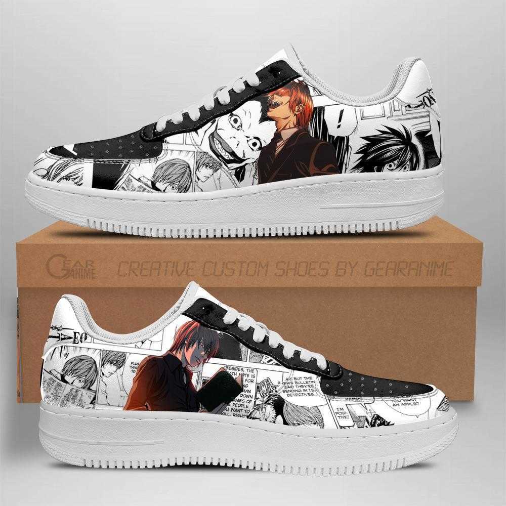 

DIY Anime Fan Sneakers Death Note Sneakers Manga Anime Shoes Fan Gift Idea Men's Sneakers Lightweight Running Shoes Casual Knit Breathable Comfort Walking, Others