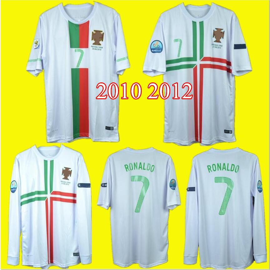 

2000 2002 2004 2006 PT Retro Soccer Jersey home away white 7 Figo 16 ronaldo 10 Rui Costa 2010 2011 2012 RONALDO NANI jersey shirt 04 Camisa, Black