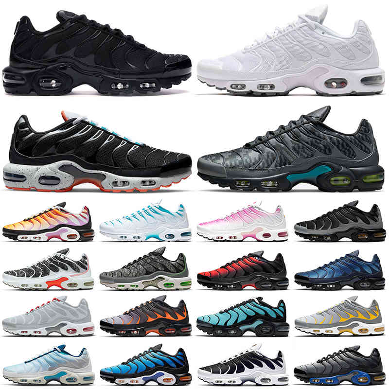 

tn plus running shoes mens triple black white hyper blue pink oreo women breathable sneaker trainer sport size 36-46, Bubble wrap packaging