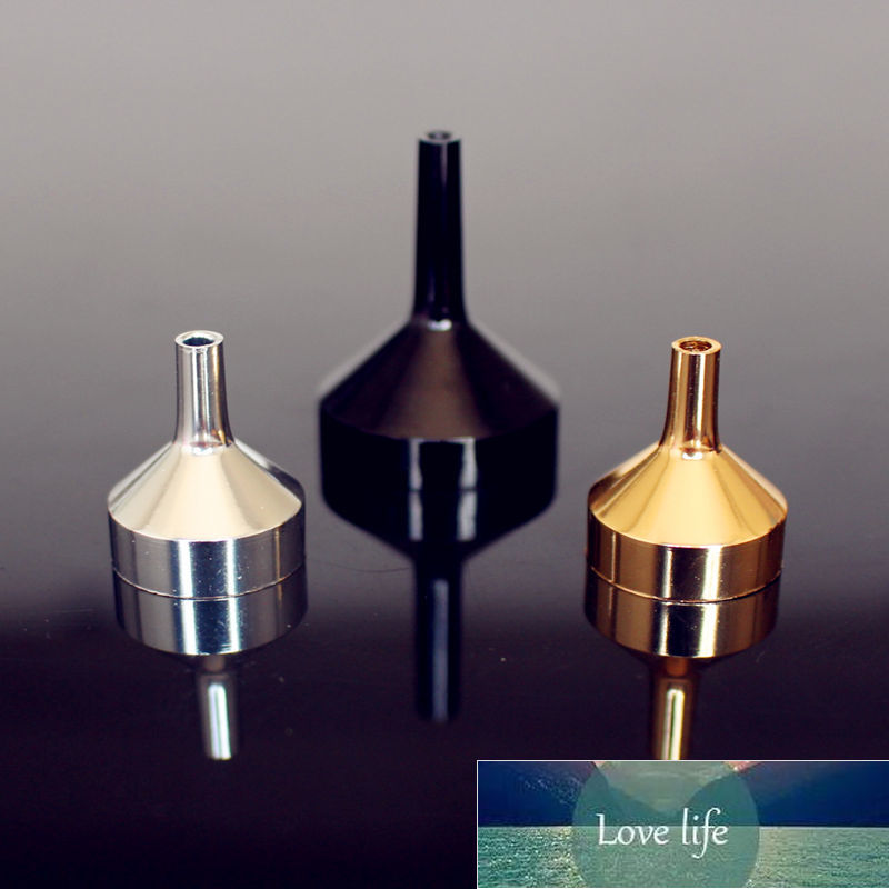 

Other Household Sundries 100pcs/lot Metal Small Aluminum Mini Funnel For Perfume transfer Diffuser Bottle Liquid Oil filling Lab Silver Gold Black