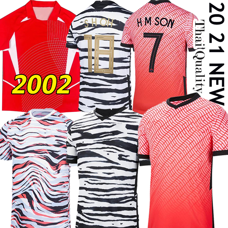 

2022 Korea Mens Soccer Jerseys National Team 22/23 U J HWANG I B HWANG C H KWON H C HWANG H M SON Home Away Training 2002 Retro Football Shirt Uniforms, Hanguo 220-21 training