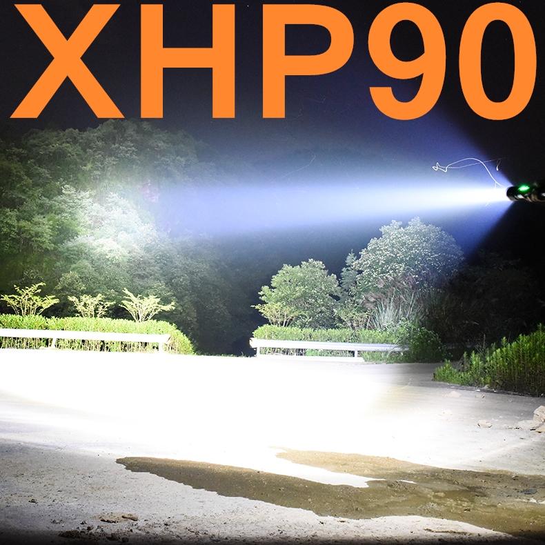 

Powerful XHP70.2 XHP90 LED Rechargeable Torch Super Waterproof Zoom Best For Camping fishing Hunting Light