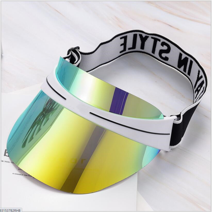 

Designer visor upgraded brand Golf sun hat summer cap casquette outdoor uv sunglasses adjustable Sports Tennis Beach Headband Baseball Hats blue white, Blue;gray