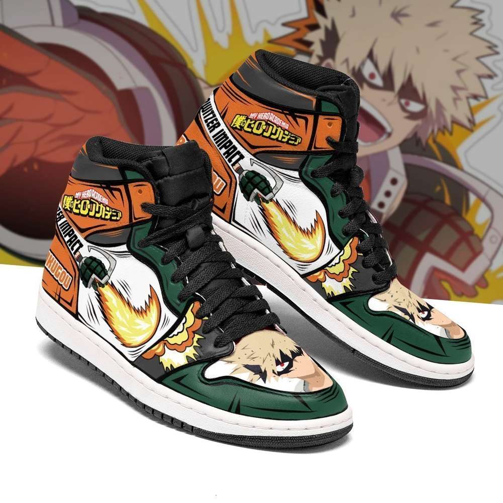 

Katsuki Bakugou Sneakers Skill My Hero Academia Anime Shoes, Others