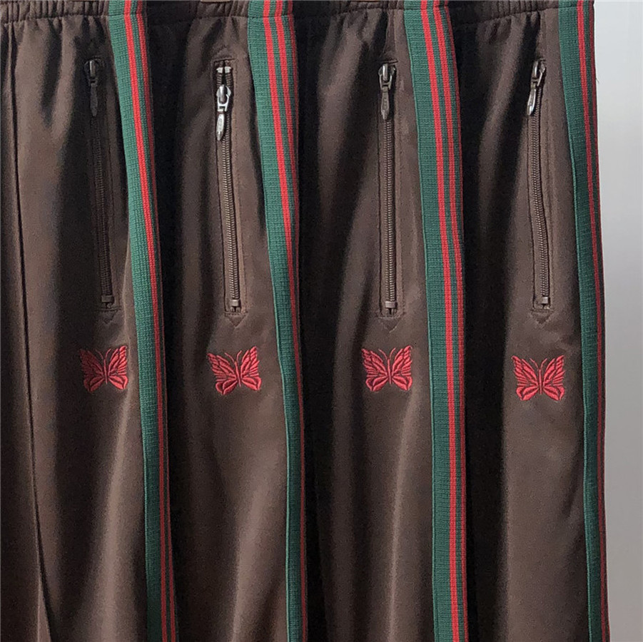 

2021 New Sweatpants Masculino Feminino Casual Listrado Agulhas Calas Com Cordo Jogger Borboleta Bordado Awge Dusz, 12