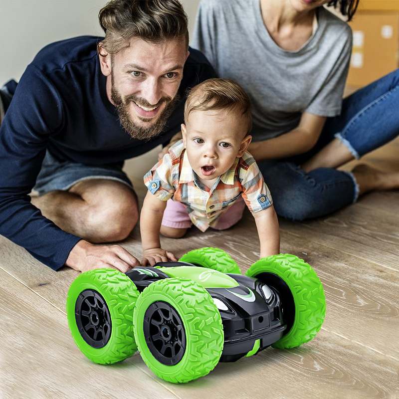 

Newest C21 RC Car 2.4Ghz 4CH 116 Stunt Remote Control Crawler 360 Degree Flip Double Side Vehicle Toys with LED Light