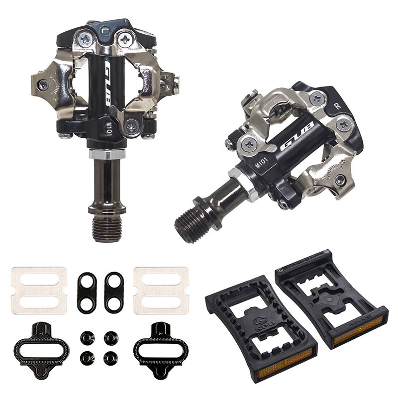 

Gub pd m101 m520 self-locking clipless spd mtb mountain bike pedals padais with original pd22 cleats