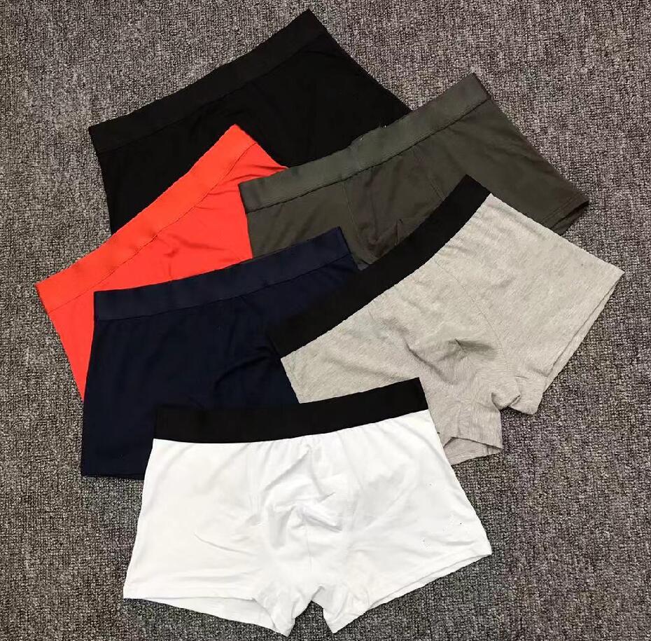 

2021 Hot Sale High Quality Men's Boxers Briefs Size  to 2XL Cotton Letters Printed Breathable Casual Underwear Shorts, Black