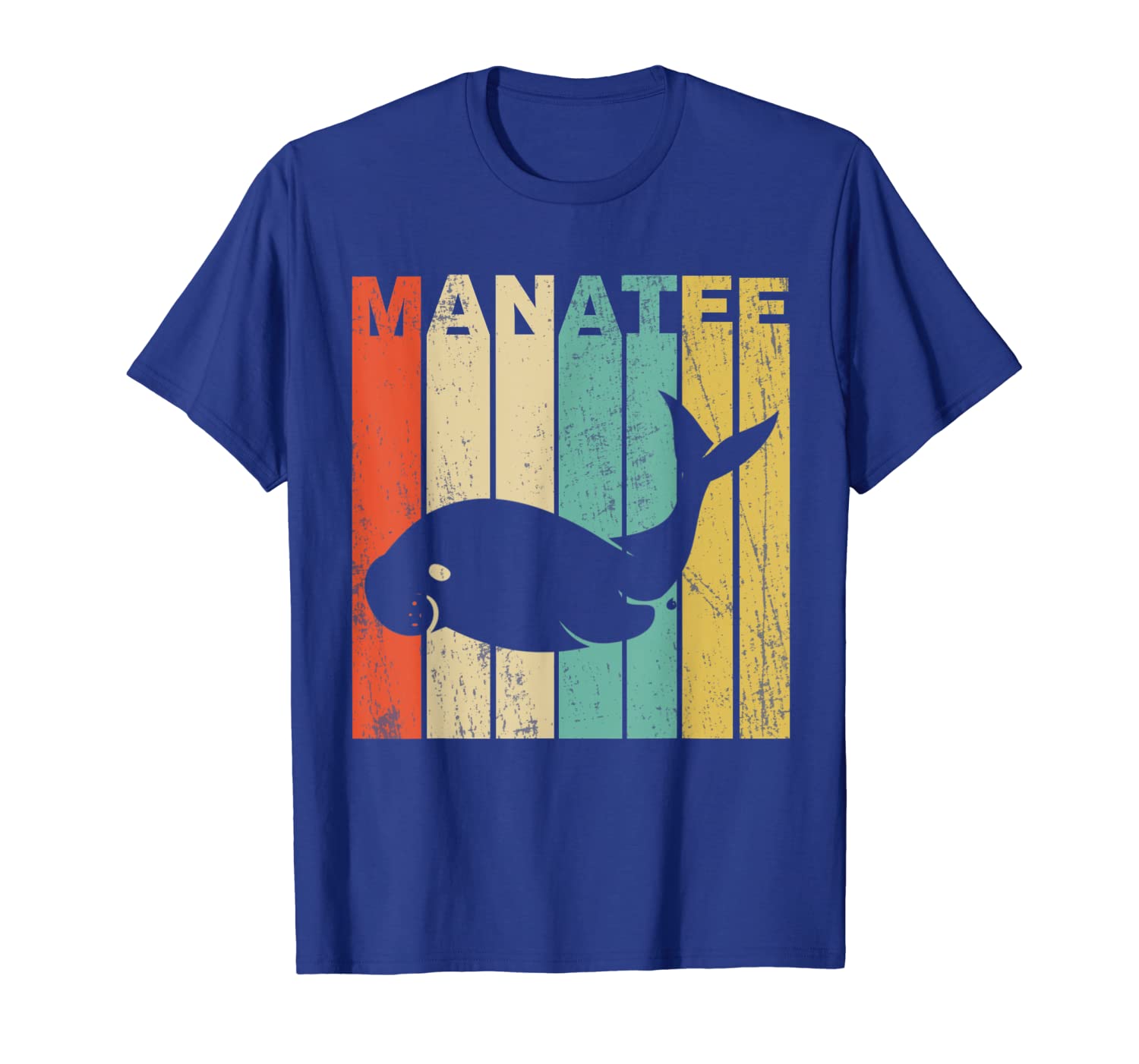 

Vintage Sea Cow Manatee T-Shirt, White;black